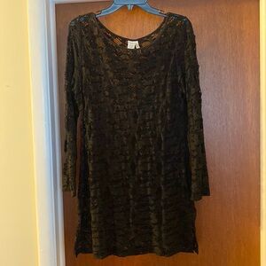 Black Kenneth Cole Beach/Swim Cover Up
